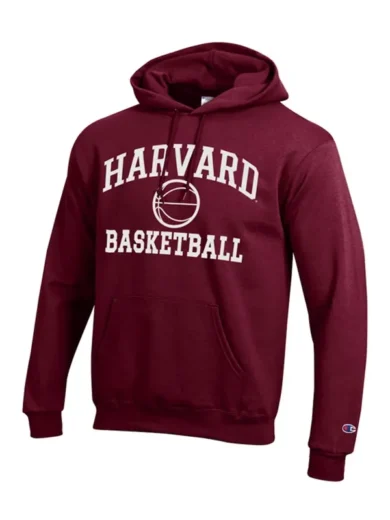 Mens Champion Crimson Harvard Pullover Hoodie
