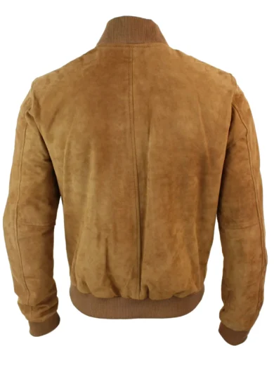Mens Brown Classic Suede Leather Blazer