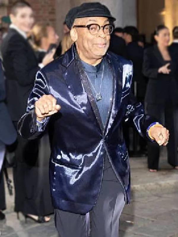 MFW SS26 Spike Lee Navy Blazer